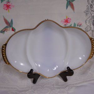 Vintage Fire King Divided Dish